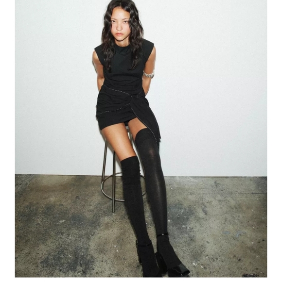 Zara Black Midi Dress - Picture 6 of 6